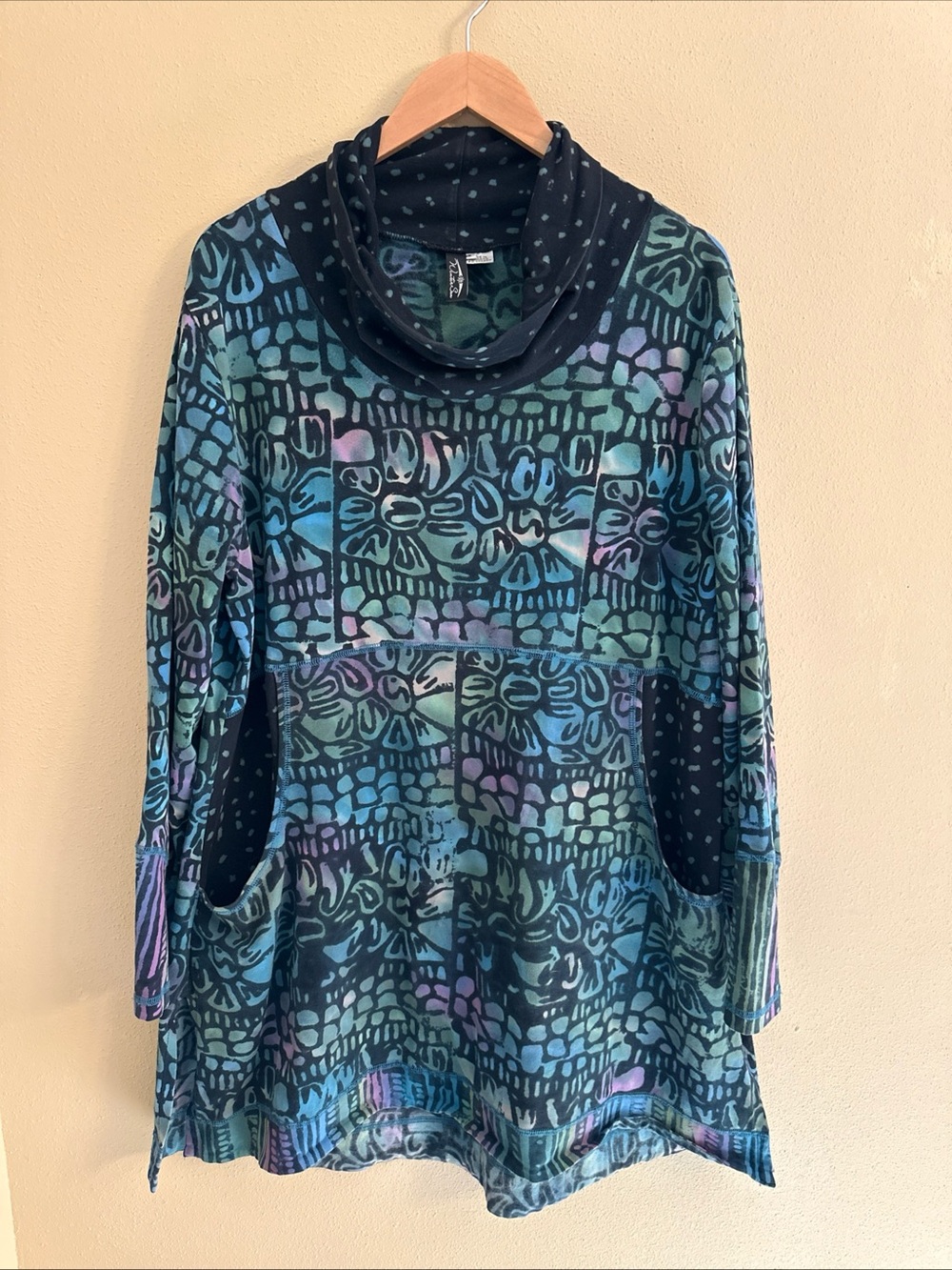 Winter Sun Tunic Top XL Art to Wear Lagenlook Maxamalism Travel
